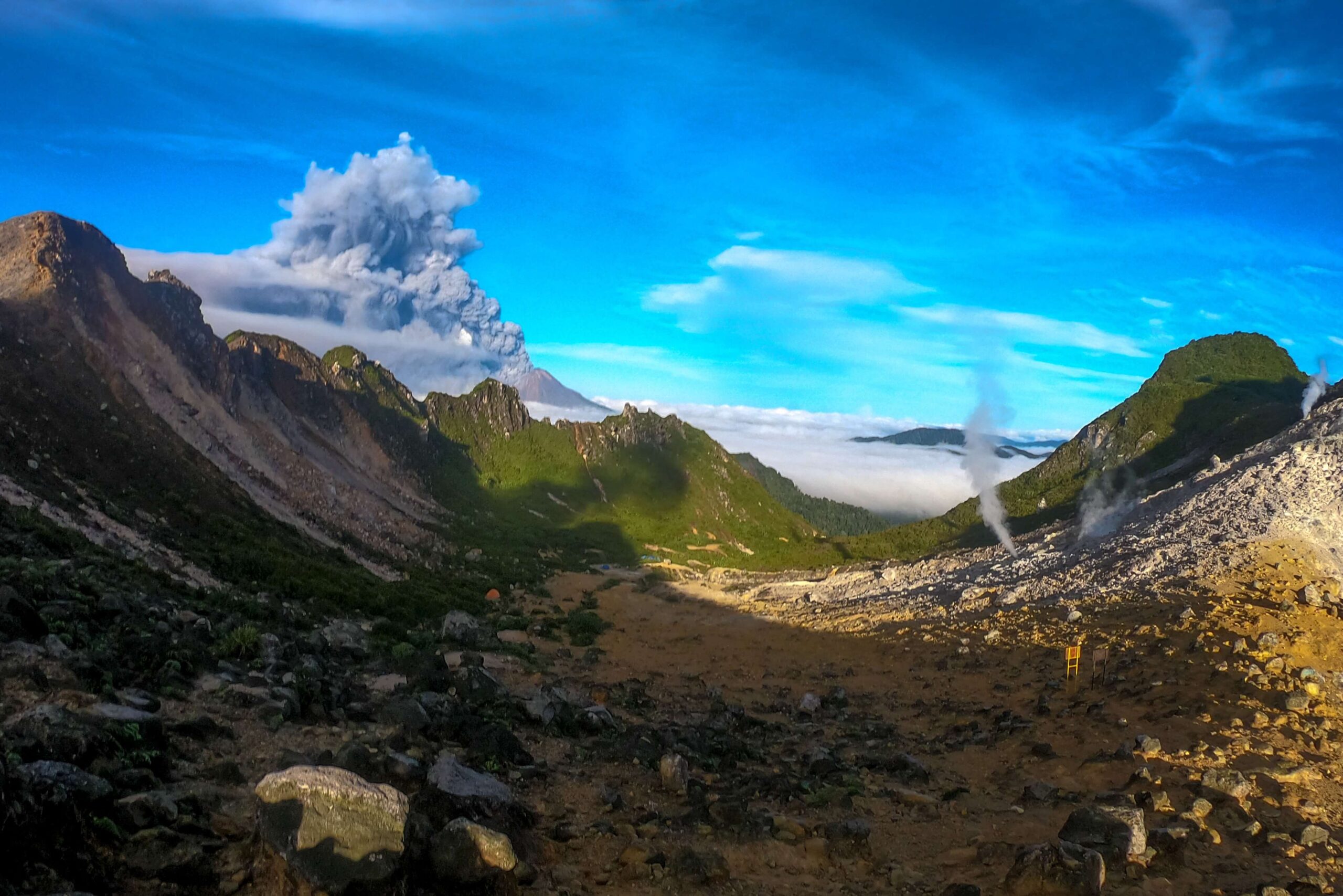 Eruption of sinabung